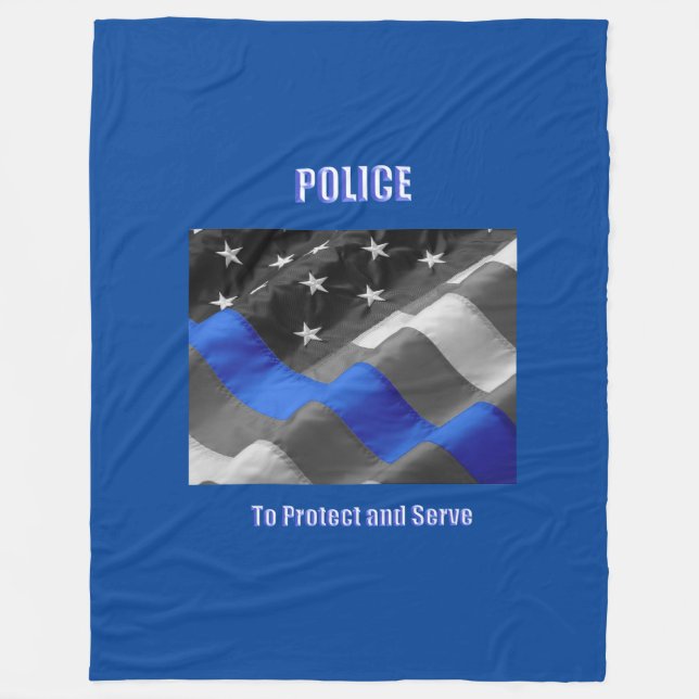 Polizei Fleecedecke (Vorderseite)