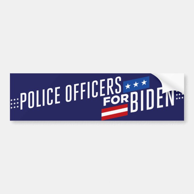 Polizei für Biden 2024 Autoaufkleber (Vorne)