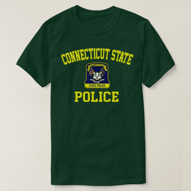 Polizei für den Staat Connecticut T-Shirt (Design vorne)