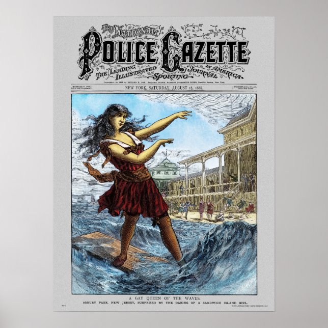Polizei Gazette Poster Sandwich Island Girl (Farbe (Vorne)