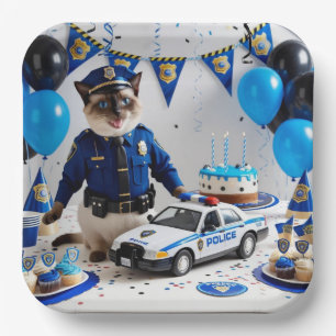 Polizei Geburtstag Pappteller