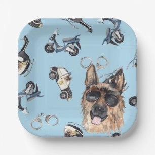 Polizei Geburtstag Pappteller