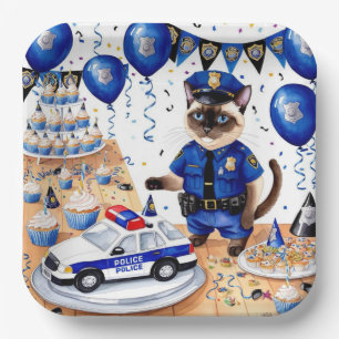 Polizei Geburtstag Pappteller