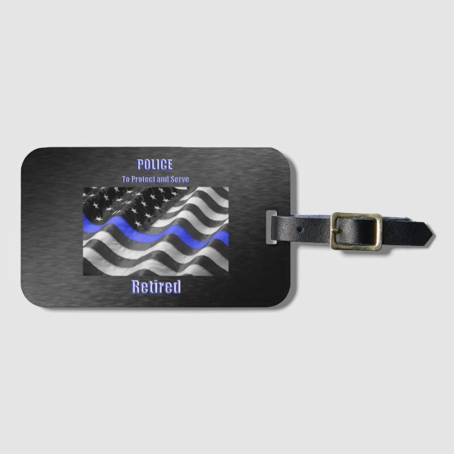 Polizei Gepäckanhänger (Vorderseite (Horizontal))