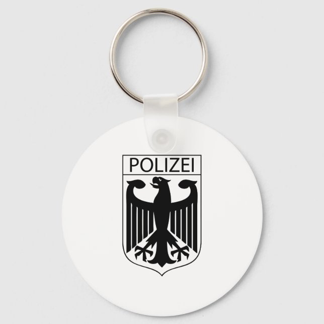 POLIZEI - Geschenke für das deutsche Polizeizeiche Schlüsselanhänger (Vorderseite)