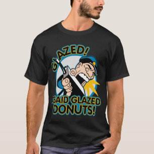 Polizei glasig-glänzende Schaumgummiringe T-Shirt