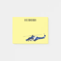Polizei-Hubschrauber Cartoon-Illustration