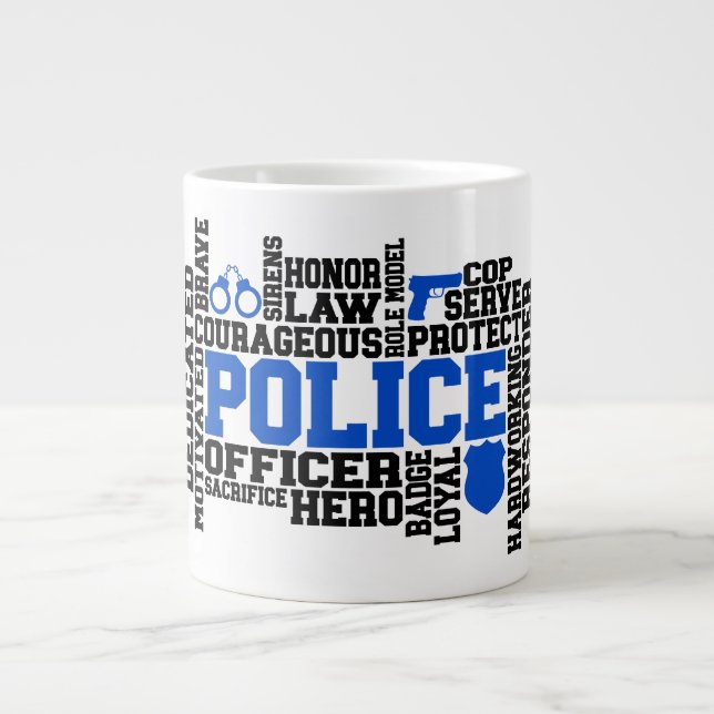 Polizei - Jumbo-Tasse (Vorderseite)