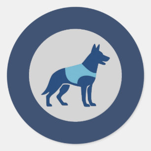 Polizei K9-Einheit Hund Aufkleber