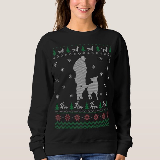 Polizei K9 Hund Ugg Weihnachtssüßer für Frauen Ich Sweatshirt (Vorderseite)