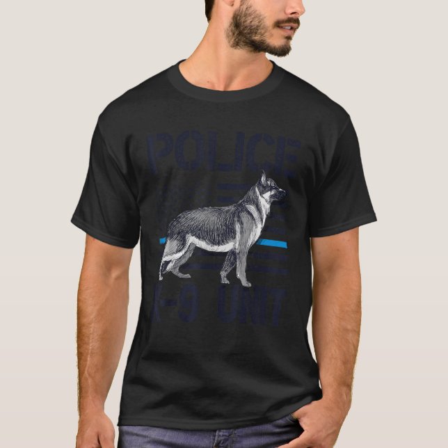 Polizei K 9 Referat K9: Dogenkosten für den Offizi T-Shirt (Vorderseite)