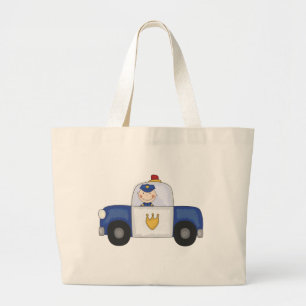 Polizei-Kreuzer-T - Shirts und Geschenke Jumbo Stoffbeutel
