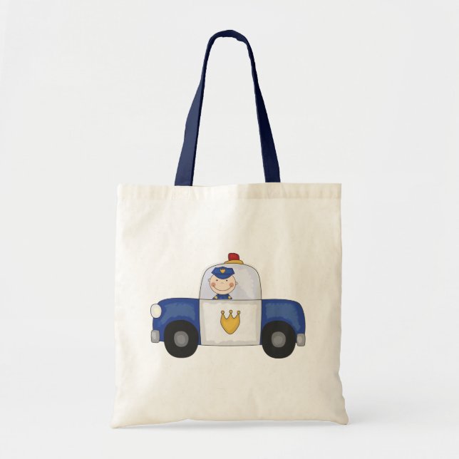 Polizei-Kreuzer-T - Shirts und Geschenke Tragetasche (Vorne)