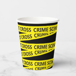 Polizei-Kriminalitätsband Pappbecher