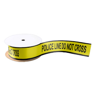 Polizei-Linie Band Satinband