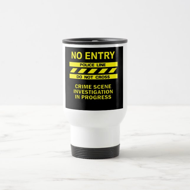 Polizei-Linie Tasse - wählen Sie Art u. Farbe (Mittel)