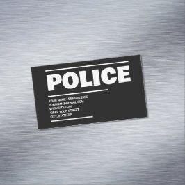 Polizei Magnetische Visitenkarte