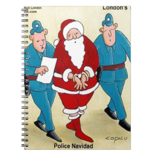 Polizei Navidad: Santa's war sehr schlecht Notizblock