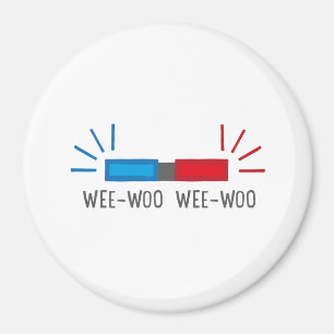 Polizei oder AmbulanzSiren Magnet