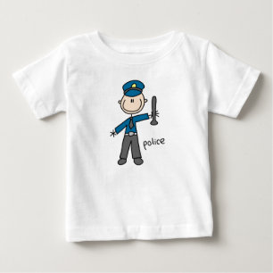 Polizei-Offizier-Strichmännchen Baby T-shirt