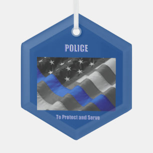 Polizei Ornament Aus Glas