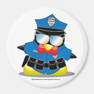 Polizei-Pinguin Magnet