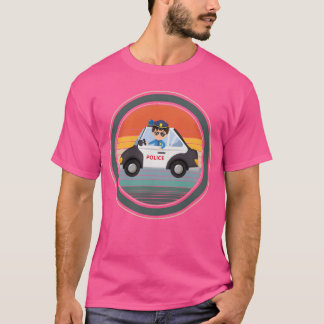 Polizei Polizei Karriere Gesetz lustiger Junge T-Shirt