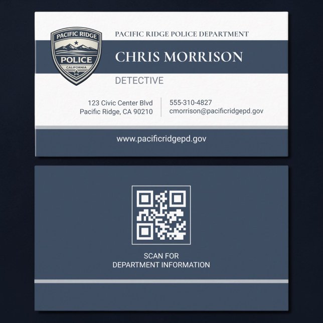 Polizei-QR-Code Professionelle Visitenkarte (Von Creator hochgeladen)