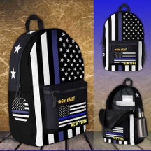 Polizei-Rucksack, dünne Blue Line-Tasche, amerikan