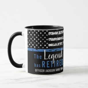Polizei-Ruhestand Gesetzeshüter-Flagge Tasse