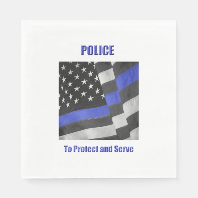 Polizei Serviette (Vorderseite)