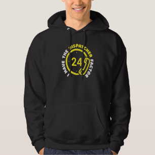 Polizei-Telefon Dünne Gelbe Linie Notfall-Gold-Dis Hoodie