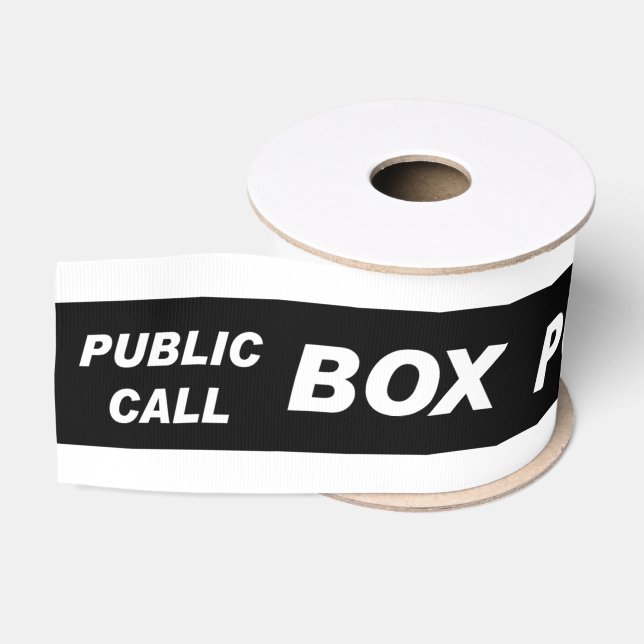 Polizei Telefonzelle Ripsband (Spule)