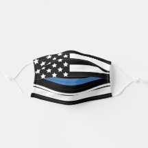 Polizei Thin Blue Line American Flag