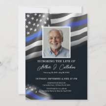 Polizei Thin Blue Line Celebration of Life Foto