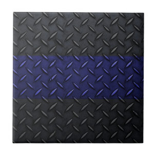 Polizei verdünnt Blue Line-Diamant-Platten-Entwur Fliese