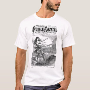 Polizei-Zeitungs-T - Shirt-Sandwich-Insel-Mädchen T-Shirt