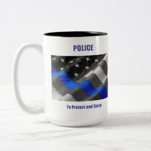 Polizei Zweifarbige Tasse