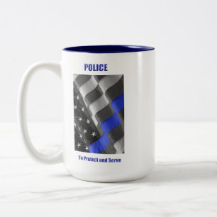 Polizei Zweifarbige Tasse