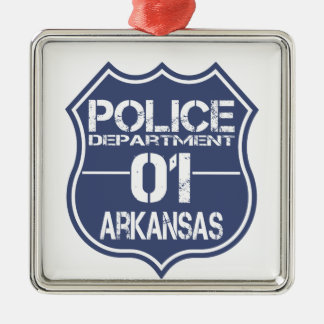 Polizeiabteilung Arkansas Schild 01 Ornament Aus Metall