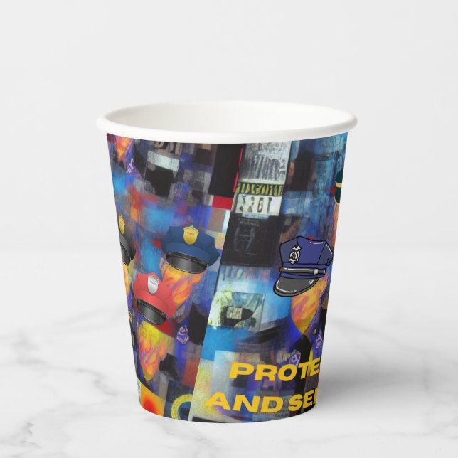 Polizeiaufwertung Pappbecher (Vorderseite)