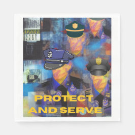 Polizeiaufwertung Serviette