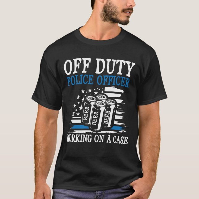 Polizeibeamte außerhalb des Dienstes - Beer L T-Shirt (Vorderseite)