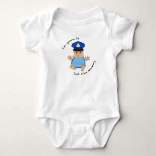 Polizeibeamte Baby Strampler