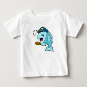 Polizeibeamte der Fische - Hut Baby T-shirt