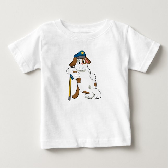 Polizeibeamte des Hundes Baby T-shirt (Vorderseite)
