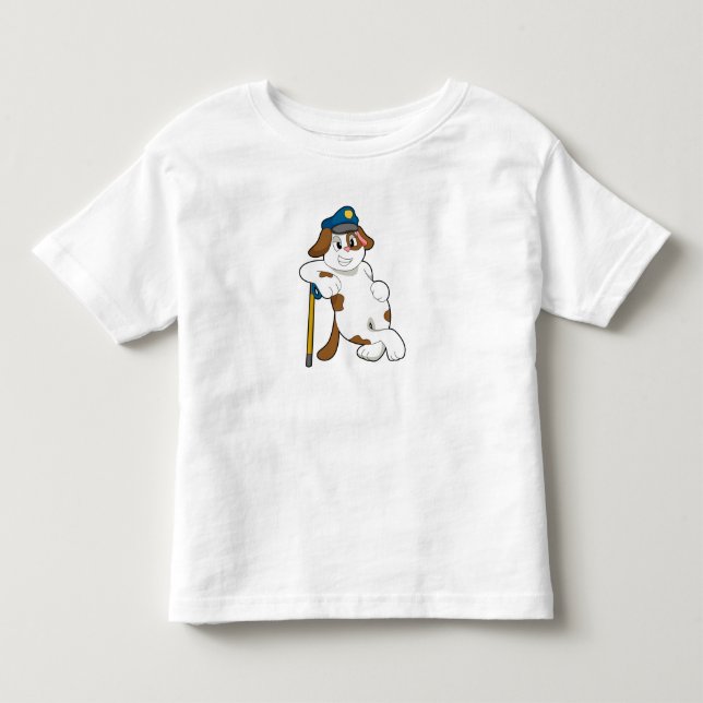 Polizeibeamte des Hundes Kleinkind T-shirt (Vorderseite)