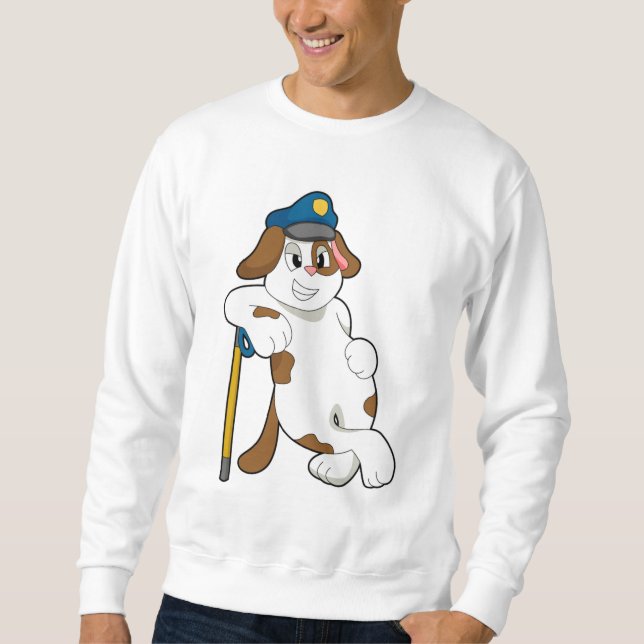 Polizeibeamte des Hundes Sweatshirt (Vorderseite)