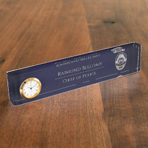 Polizeibeamte Desk Namplate Namensplakette