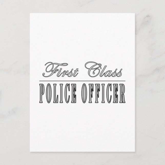 Polizeibeamte: Erste Polizeibeamte Postkarte (Vorderseite)